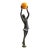 1990s Mid Century/Modern/Deco Style Sculpture Bronze Girl For Sale