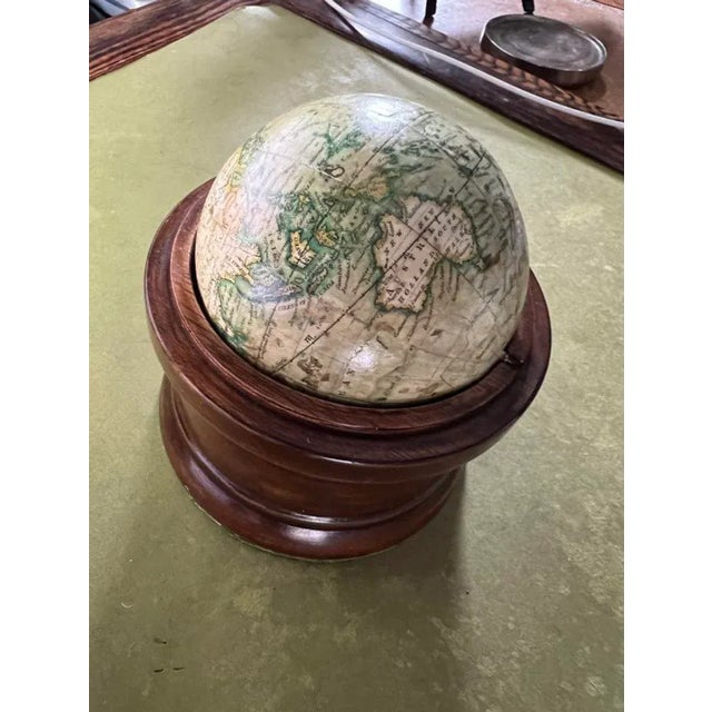 Mid 19th Century Newton & Son Pocket Globe and Mahogany Case, Circa 1840-50 For Sale - Image 5 of 12