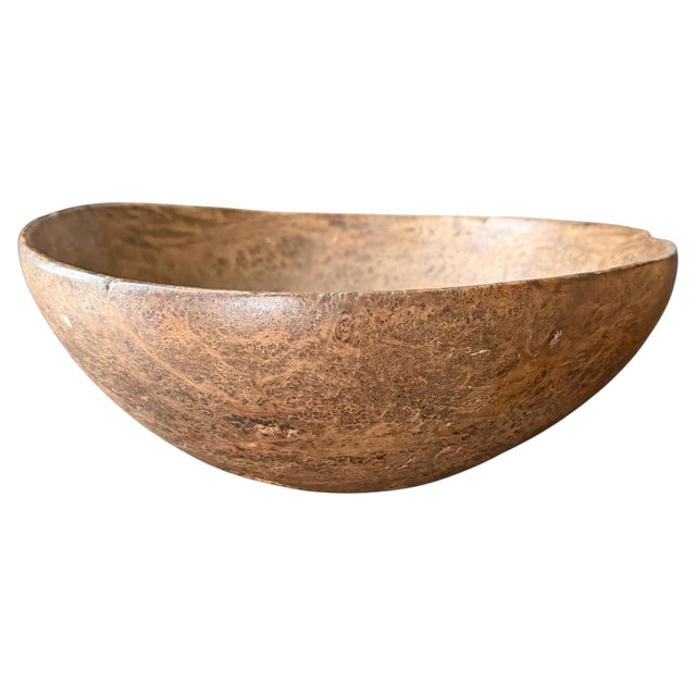 18th Century 18th Century Native American Burled Ash Bowl on Custom Wall Mount For Sale - Image 5 of 12