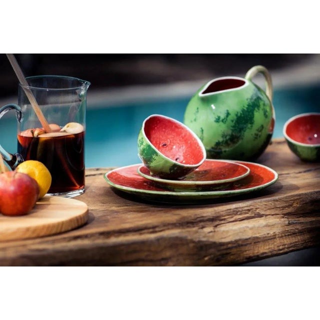 Bordallo Pinheiro Watermelon Salad Serving Set, 5 Pieces For Sale - Image 9 of 10