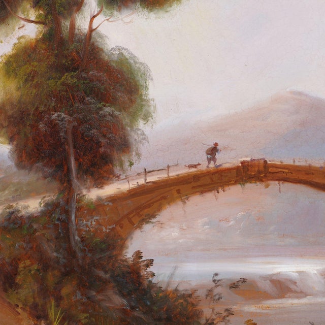 Idyllic Summer Landscape by A. Puig, 1800's For Sale - Image 4 of 11