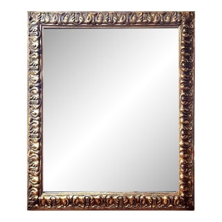 20th Century Baroque Style Gilt Wood Mirror For Sale