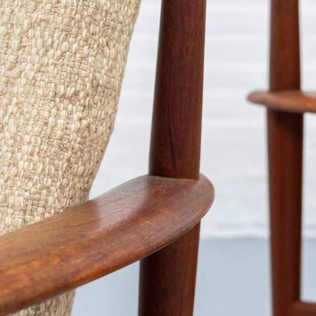 PJ56 Armchair by Grete Jalk for Poul Jeppesen 1960s For Sale - Image 13 of 18