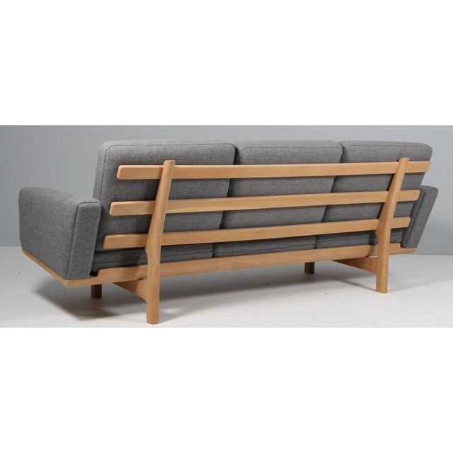 Gray Three-Seat Sofa by Hans J. Wegner for GETAMA For Sale - Image 8 of 9