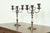 Victorian Tiffany & Co. Style Antique Victorian Silverplate Three-Light Candelabras, Pair For Sale - Image 3 of 9