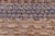 Abstract Boho Chic Grey/Gold Wool High-Low Pile Small Rug -6'5 X 9'11 For Sale - Image 3 of 8