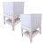 Pair of White Lacquer Two-Drawer Nightstands With Open Shelf For Sale - Image 4 of 7