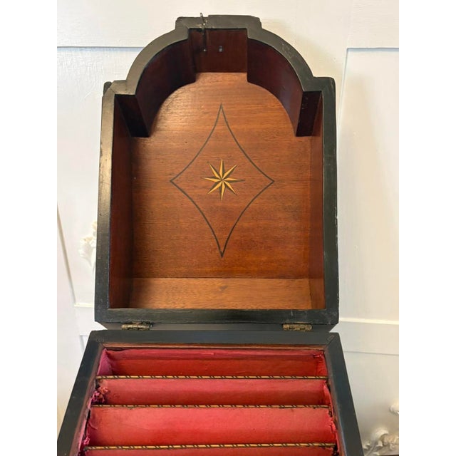 Brown Antique 19th Century Georgian Mahogany Letter Holder, 1780s For Sale - Image 8 of 11