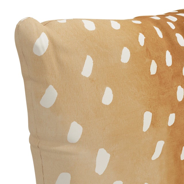 Contemporary 18" Indoor/Outdoor Pillow Natural Fawn For Sale - Image 3 of 5