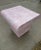Art Deco Postmodern Faux Marble Pink Lacquered End Table For Sale - Image 3 of 3