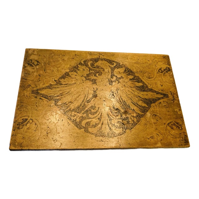 Antique Mahogany Box With Pyrogravure Imperial German Eagle and Botanical Images on Five Sides Hinged Lid Fabric Lined Interior For Sale
