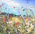 Contemporary Evelina Vine, Colourful Impasto Wild Flower Meadow Painting by Contemporary British Artist, 2022 For Sale - Image 3 of 5