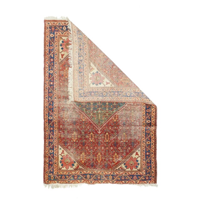 Antique Malayer Rug 4'6'' x 6'7'' For Sale - Image 4 of 10