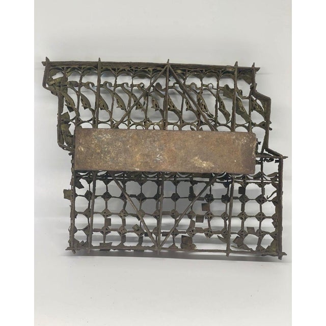 Metal Antique Indonesian Copper Batik Textile Stamp, Tjap For Sale - Image 7 of 12