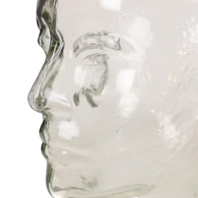 1960s Heavy Glass Head Display Mannequin for Headphones, 1960s For Sale - Image 5 of 16