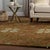 12x18 Brown Hand-Knotted Wool Floral Trellis Motif European Modern Carpet Rug For Sale - Image 4 of 6