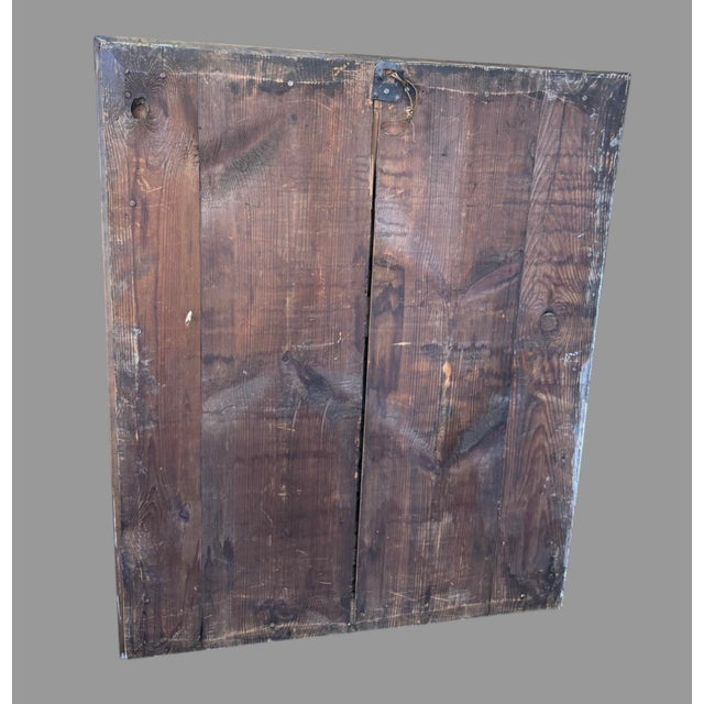 Antique Brass Repoussé Hanging Scenic Plaque Hunter With His Dog & Game Animals For Sale - Image 10 of 11