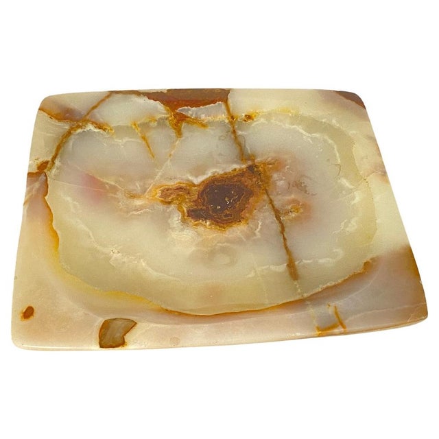 Large Octogonal Ashtray or Vide Poche in Onyx, Italy, 1960s For Sale - Image 14 of 14