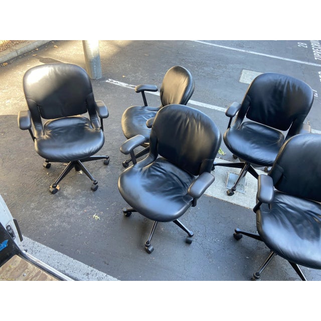 Vintage Herman Miller Conference Room Chairs - Set of 5 For Sale - Image 9 of 12