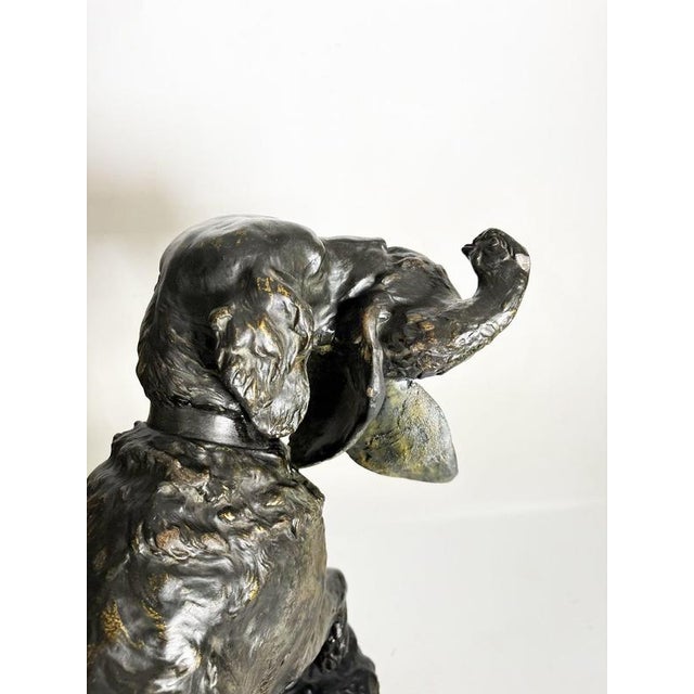 French Artist, Dog Sculpture, 19th Century, Terracotta For Sale - Image 17 of 18