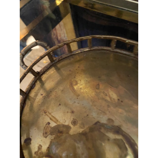 1970s Brass Decorative Tray For Sale - Image 4 of 8