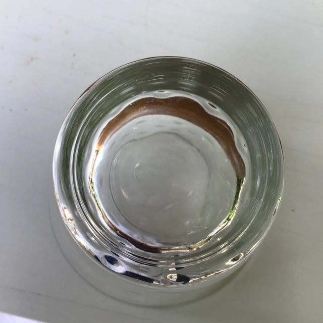 Glass Hazel Atlas Clear Dots Glass Ice Bucket With Tongs, 3 Tumblers,6 Rocks, and 6 Shot Glasses-Set of 17 For Sale - Image 7 of 13
