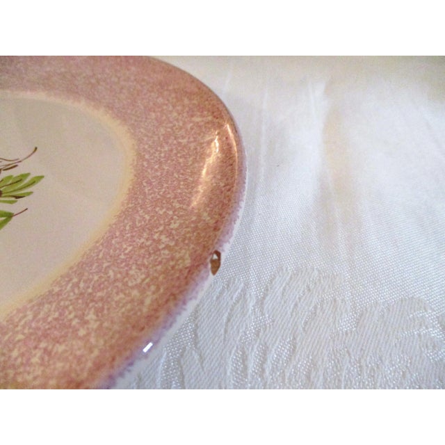 1980s Italian Hand-Painted Fruit Pottery Plates, Set of 4 For Sale - Image 4 of 6