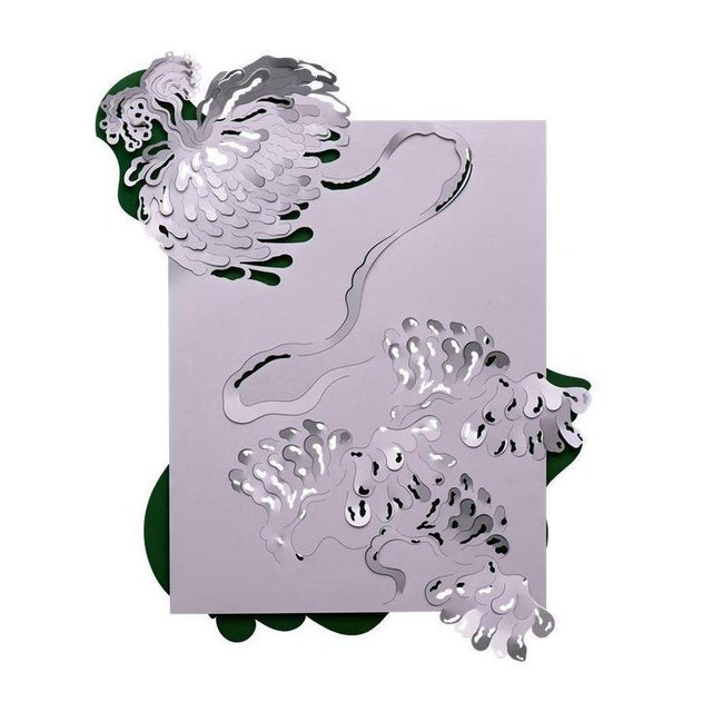 Gold The Hunt Metallic Tapestries in Powder-Coated Aluminum by Altreforme, Set of 5 For Sale - Image 8 of 16