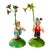 Kunstgewerbe-Werkstätten Olbernhau Kwo Erzgebirge Germany Blumenkinder (Flower Children) Figurines - a Both and Girl Pair For Sale