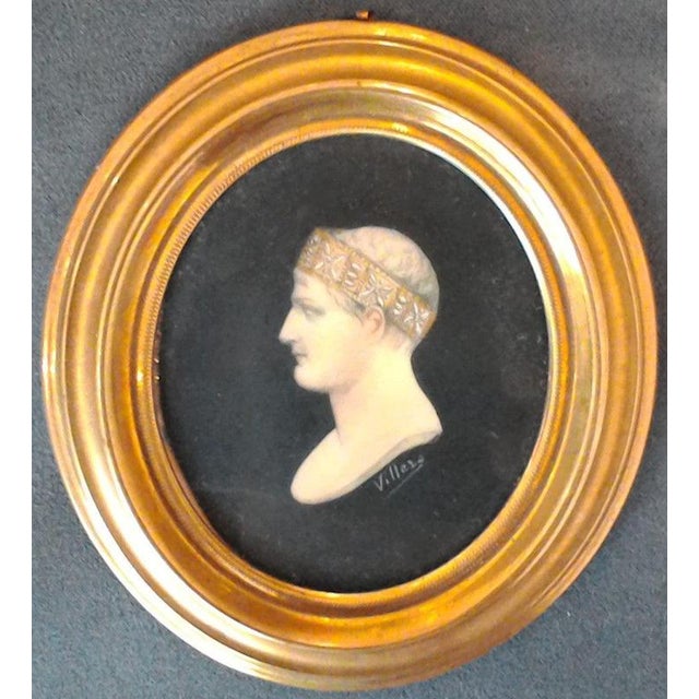 The portrait of Napoleon I is a very refined artwork by the French painter and miniaturist Maximilien Villers. He was...