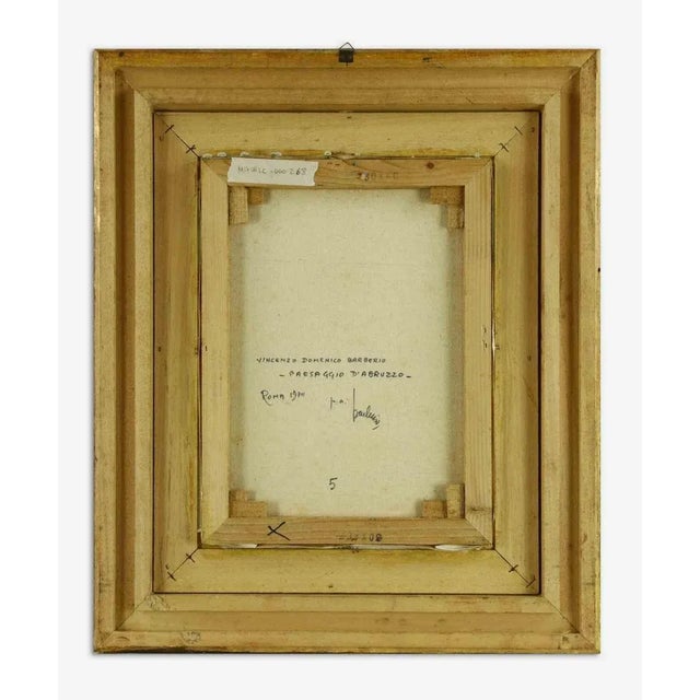 Marco Barberio, Landscape in Abruzzo, 1979, Oil on Canvas, Framed For Sale - Image 3 of 4