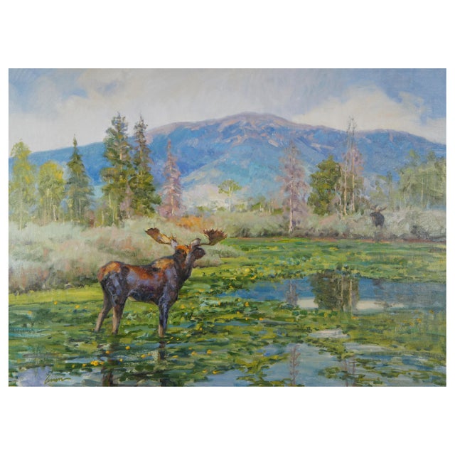 Kent Lemon "Distant Thunder" Contemporary Colorado Landscape Oil