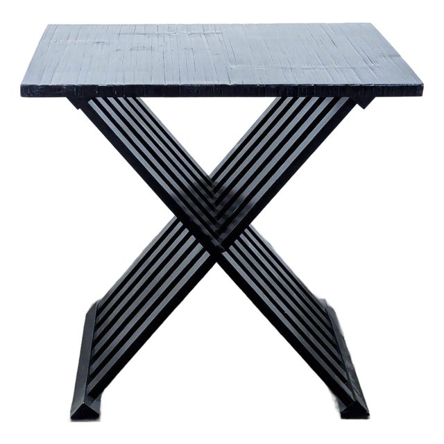 Bernhardt Powell End Table With Bamboo Veneers and Gmelina Wood For Sale