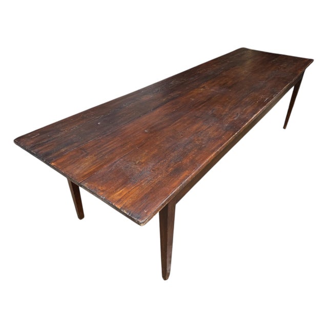 Large Farmhouse Table in Fir, 1800s For Sale - Image 12 of 12