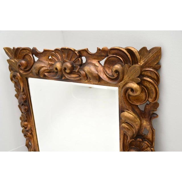 1900 - 1909 Antique Rococo French Gilt Wood Mirror, 1900s For Sale - Image 5 of 9