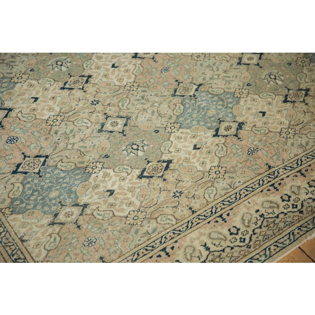Silver Vintage Distressed Kayseri Carpet - 6'5" x 9'7" For Sale - Image 8 of 11