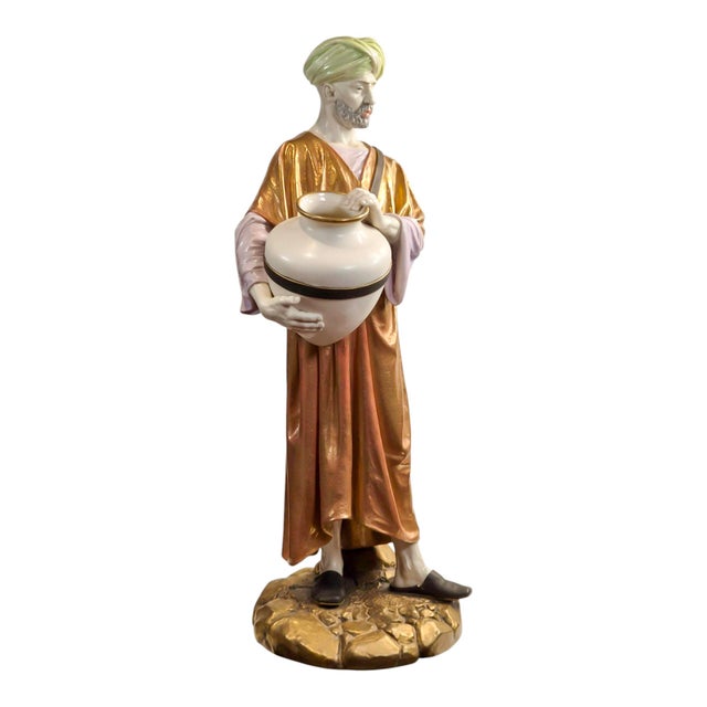 Cairo Water Carrier Figure by James Hadley for Royal Worcester, 1886 For Sale - Image 6 of 11