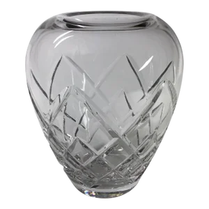 1990’s Cut Glass Small Urn Vase