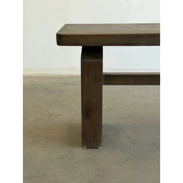 Wood Contemporary Geometric Console For Sale - Image 7 of 18
