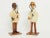 High Quality Vintage Pair of Hand Carved, Hand Painted Statues of Doctors