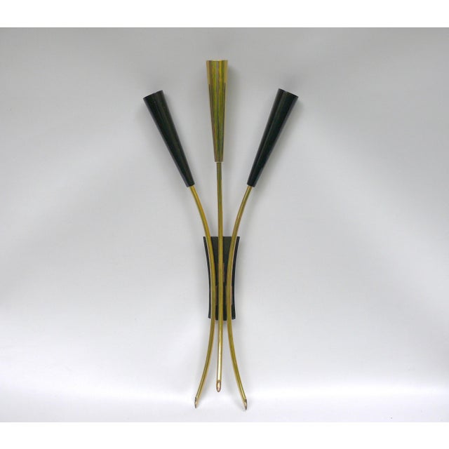 Wall Lights in the style of Stilnovo, 1950s, Set of 3 For Sale - Image 10 of 18