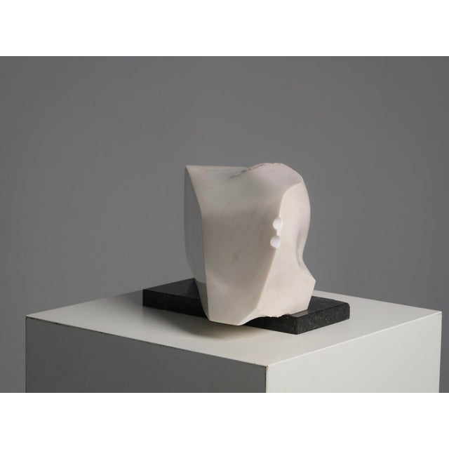 1990s Unknown, Noise Abstract Carved Marble Sculpture, 1990s, Stone and Marble For Sale - Image 5 of 11