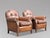 Animal Skin Vintage French Leather Club Chairs, 1960, Set of 2 For Sale - Image 7 of 8