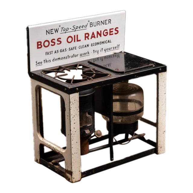 Vintage "Boss" Oil Ranges in-Store Point-of-Sale Display For Sale