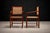 Mid-Century Modern Brazilian Modern Pair of Armchairs in Hardwood & Cane, Unknown, 1960s For Sale - Image 3 of 10