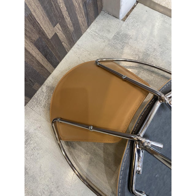 Vintage Linda Armchair in Camel-Colored Leather by Arrben, 1980 For Sale - Image 15 of 18