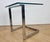Mid-Century Cantilevered Glass & Chrome Side Coffee Table Gebra, 1980s For Sale - Image 8 of 17