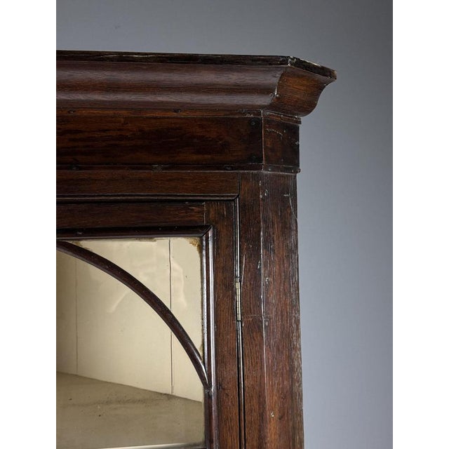 English Corner Cabinet in Oak, 1800s For Sale - Image 10 of 18