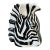 Vintage Regency Ceramic Glazed Zebra Head Vase For Sale
