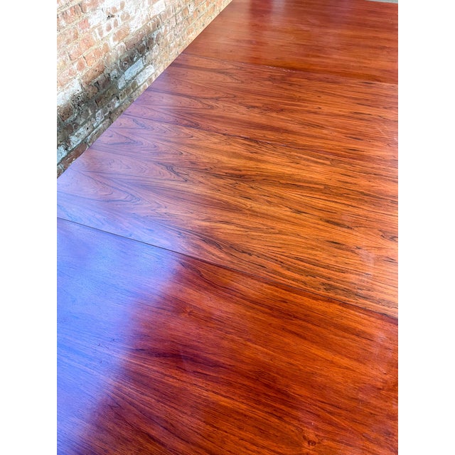 Herman Miller Mid 20th Century Rosewood Rectangular Dining Table by George Nelson for Herman Miller 2 Leaves For Sale - Image 4 of 12